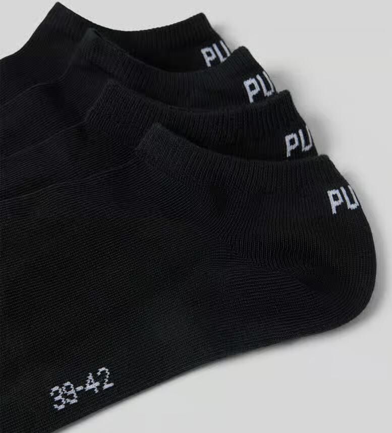 Puma Sneakersokken met logo in een set van 4