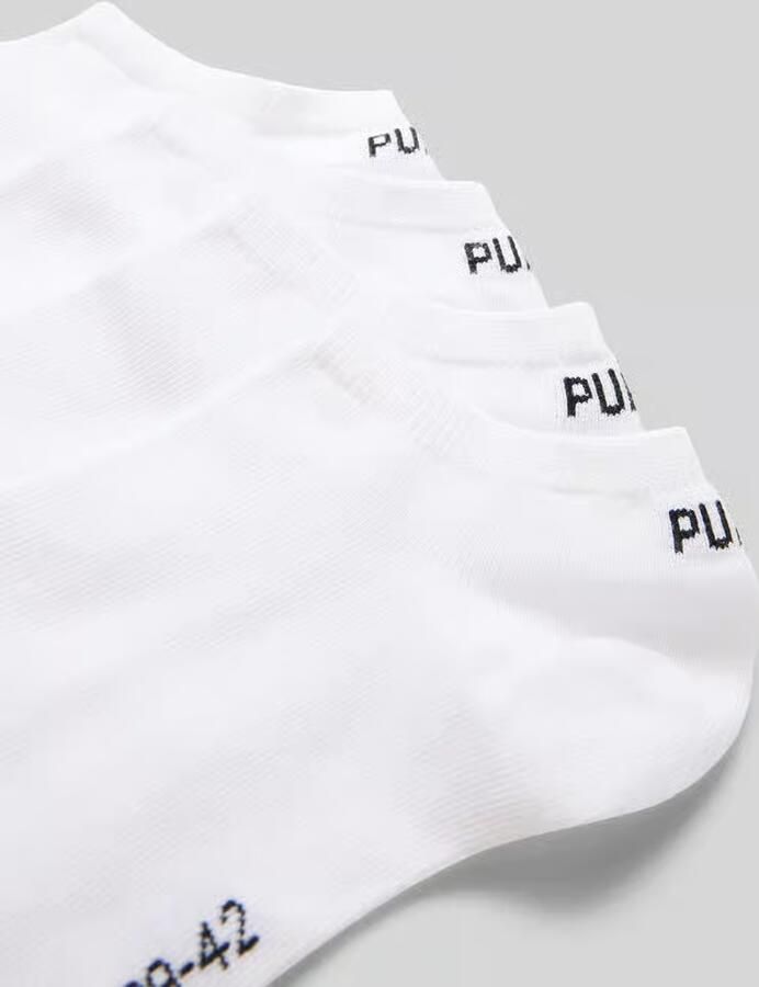 Puma Sneakersokken met logo in een set van 4