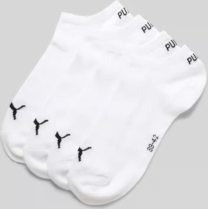 Puma Sneakersokken met logo in een set van 4 - Foto 2