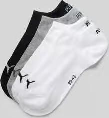 Puma Sneakersokken met logo in een set van 4