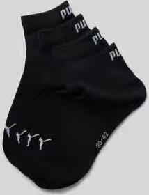 Puma Sneakersokken met logo in een set van 4