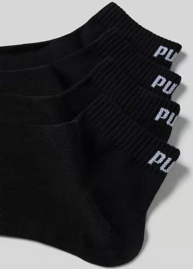 Puma Sneakersokken met logo in een set van 4