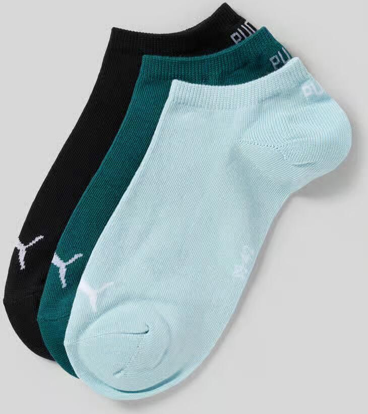 Puma Sneakersokken met logo in set van 3