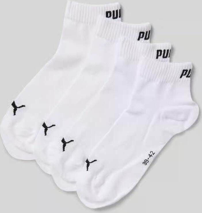 Puma Sokken met labeldetails in een set van 4 paar