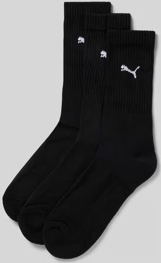 Puma 3 PACK Regular Cushioned Crew Socks Unisex Sokken zwart Maat 39-42 Kleding - Foto 4