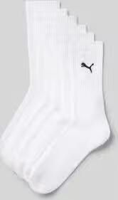 PUMA Sportsokken UNISEX CREW SOCK 6P ECOM Cat-logo frotté-zool ribgebord (6 paar) - Foto 4