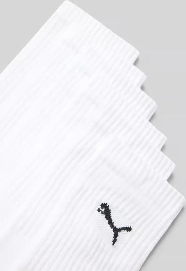 PUMA Sportsokken UNISEX CREW SOCK 6P ECOM Cat-logo frotté-zool ribgebord (6 paar) - Foto 4