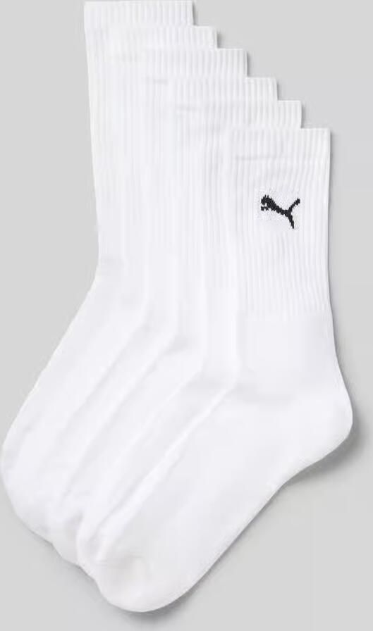 PUMA Sportsokken UNISEX CREW SOCK 6P ECOM Cat-logo frotté-zool ribgebord (6 paar) - Foto 5