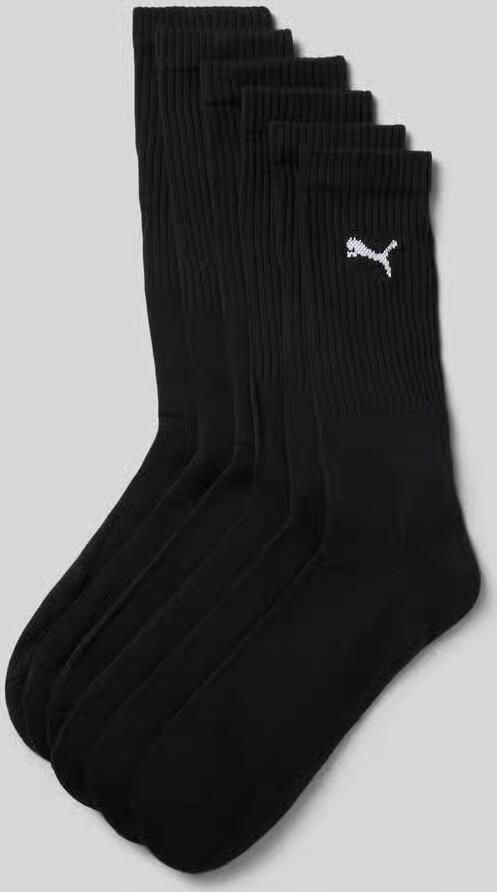 PUMA Sportsokken UNISEX CREW SOCK 6P ECOM Cat-logo frotté-zool ribgebord (6 paar) - Foto 5