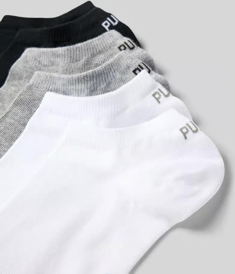 PUMA Sneakersokken met ingebreid logo (6 paar)