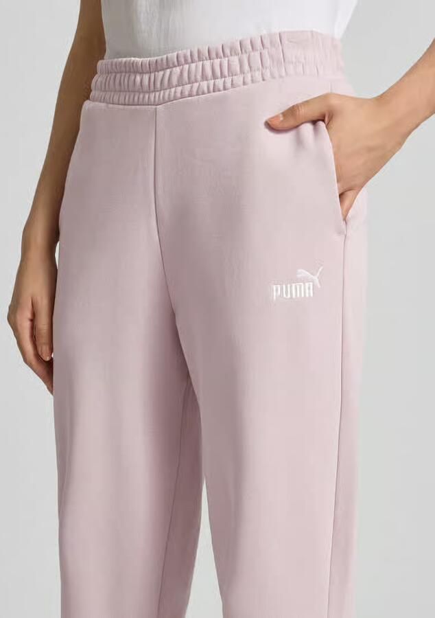 Puma sweatpants met labelstitching en elastische band