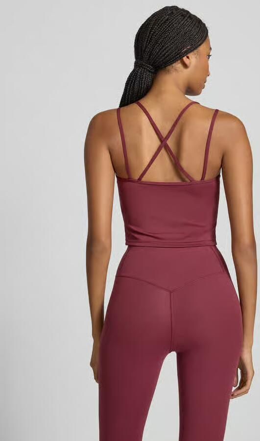 Puma Top met spaghettibandjes en logoprint