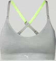 Puma Triangel-bh met logo en gekruiste bandjes