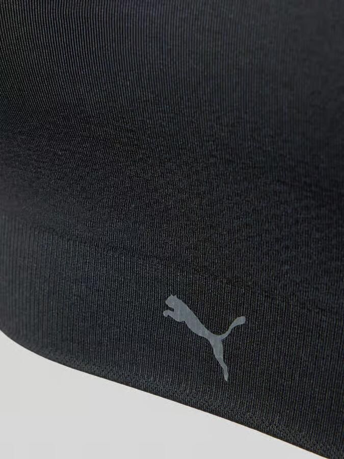 Puma Triangel-bh met logo en gekruiste bandjes