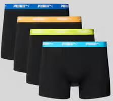 Puma Boxershort met elastische logoband in een set van 4 stuks