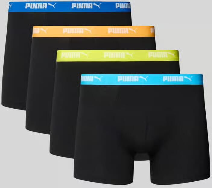 Puma Boxershort met elastische logoband in een set van 4 stuks - Foto 3