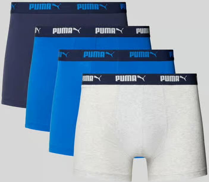 Puma Trunks in een set van 4 met elastische band met logo - Foto 2
