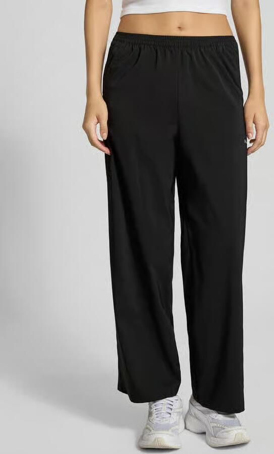 Puma Wide leg sweatpants met logodetail - Foto 2