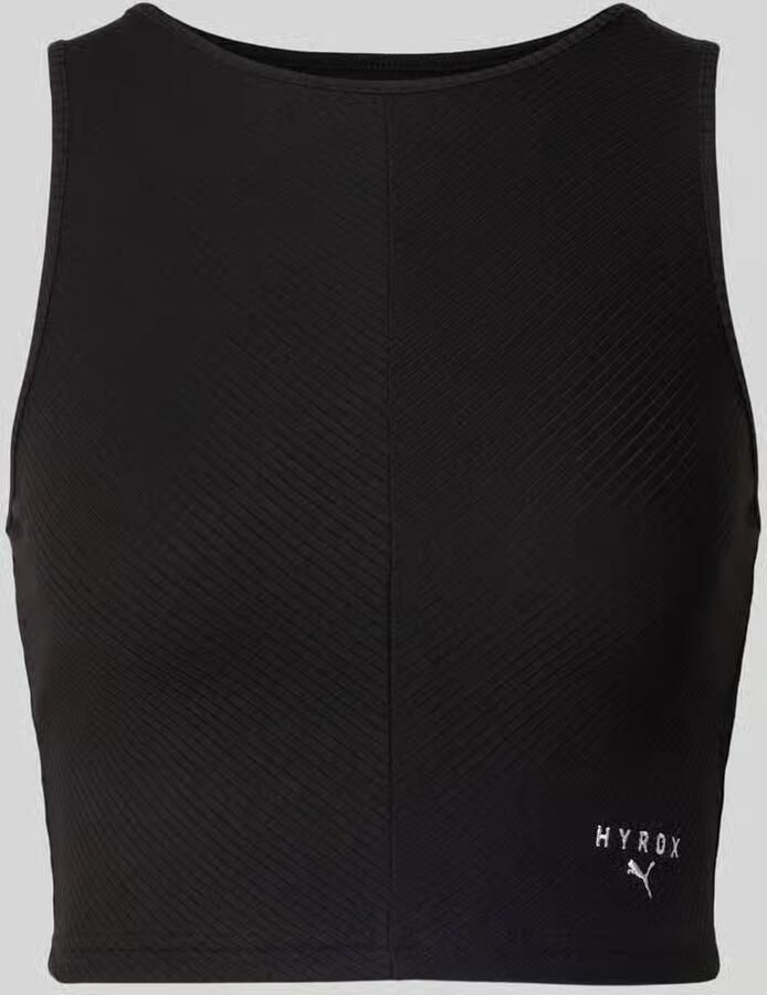 Puma x HYROX korte top met labelstitching