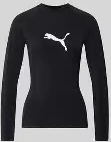 PUMA Zwemshirt SWIM WOMEN LONG SLEEVE RASH GUARD Logoprint lange mouwen functionele pasvorm - Foto 6