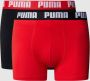 Puma 2-Pack Basic Boxershorts Rood Zwart Black Dames - Thumbnail 4