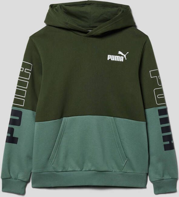 Puma Sweatshirt in colour-blocking-design model 'POWER'