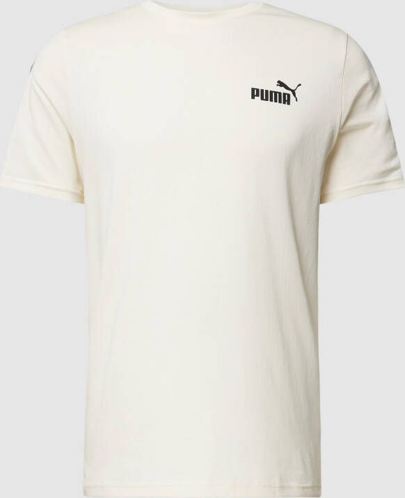 Puma Bedrukt Logo T-Shirt Wit White Heren