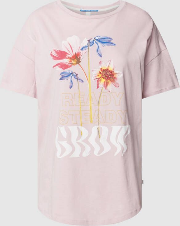 QS by s.Oliver T-shirt met statementprint model 'Ready Steady'