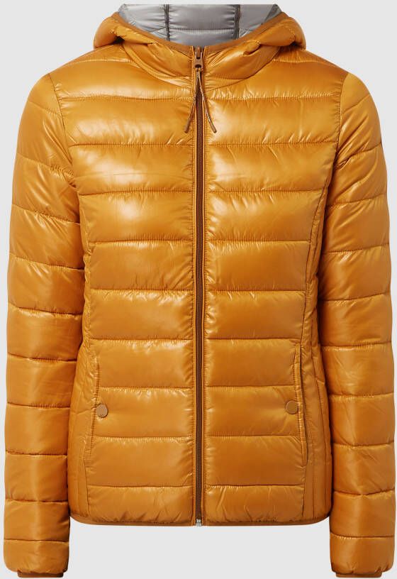 Q S designed by Gewatteerde jas met capuchon en contrastkleurige voering