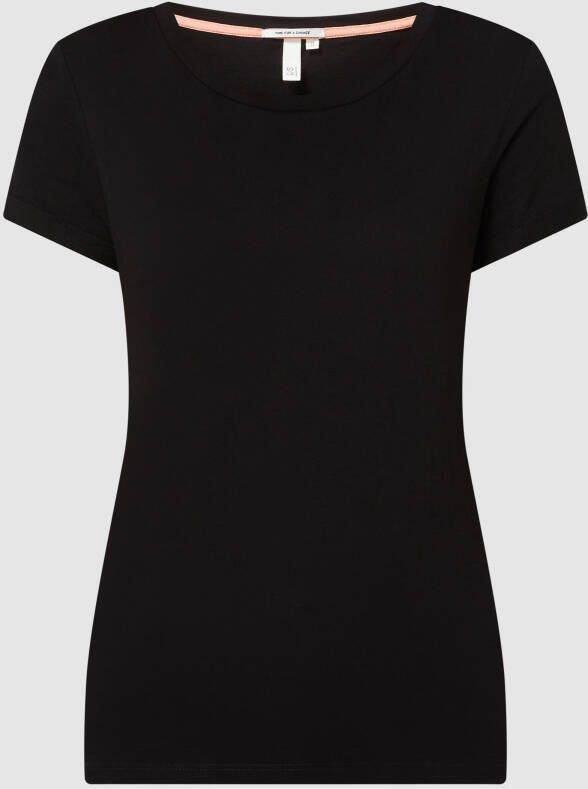 QS by s.Oliver T-shirt met labeldetail model 'Basic'