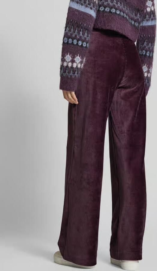 Q S by s.Oliver corduroy straight fit broek paars - Foto 4