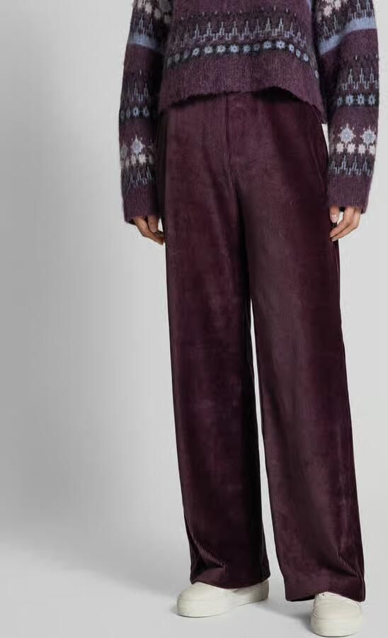 Q S by s.Oliver corduroy straight fit broek paars - Foto 5