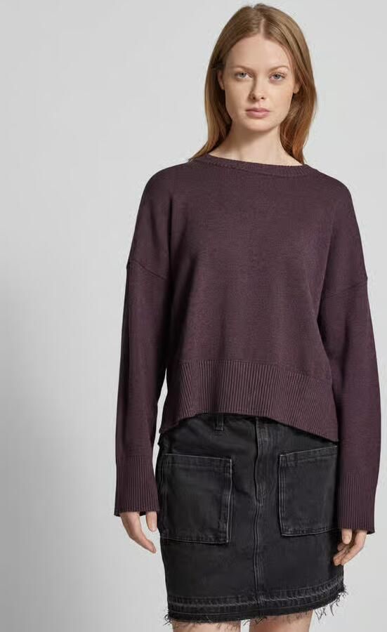 QS Gebreide pullover van viscosemix met extra brede schouders - Foto 2