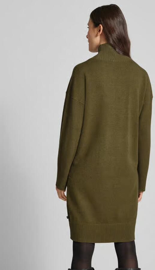Q S designed by Gebreide jurk met geribde staande kraag