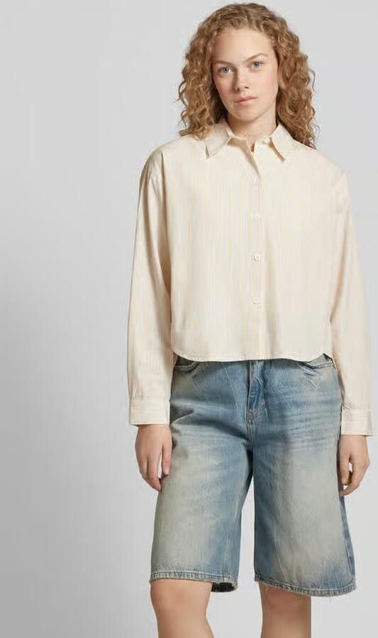 Q S designed by Blouse met lange mouwen met fijn streepdessin - Foto 2