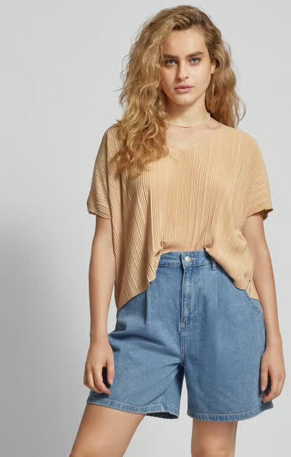 QS T-shirt met plissévouwen - Foto 2
