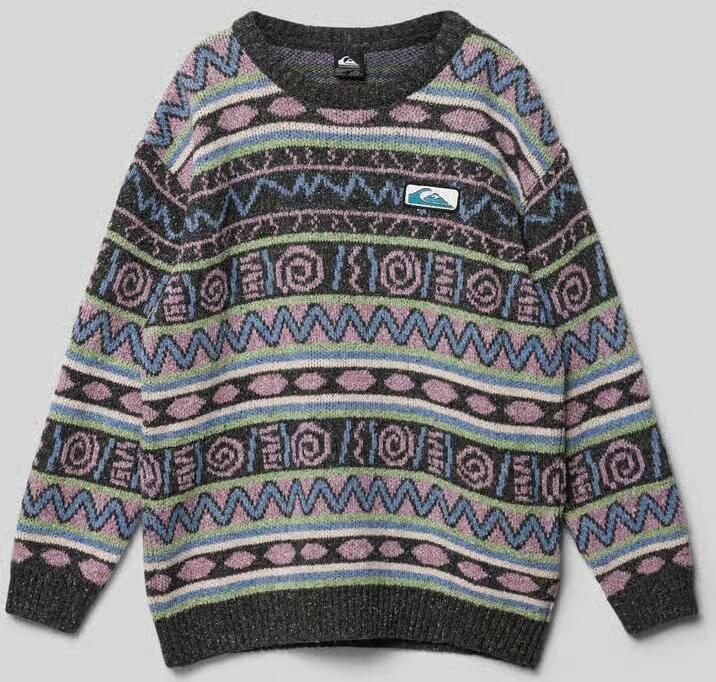 Quiksilver Gebreide pullover met labeldetail - Foto 2