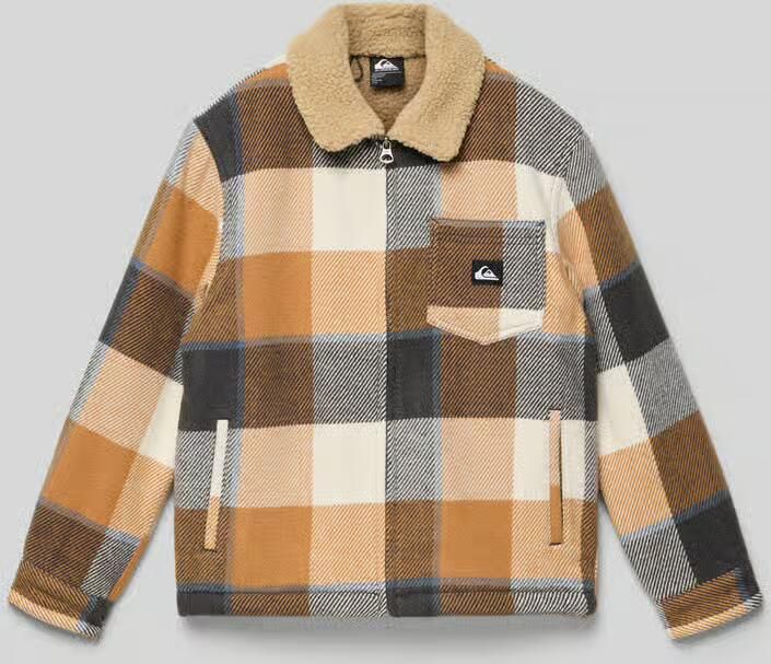 Quiksilver Regular fit overhemdjack met wol