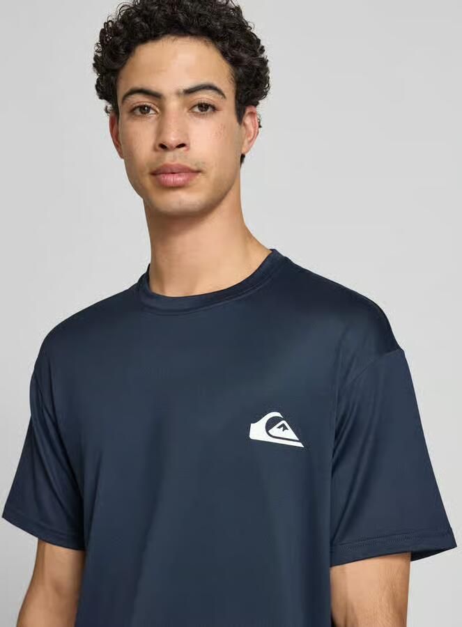 Quiksilver T-shirt met ronde hals en logo