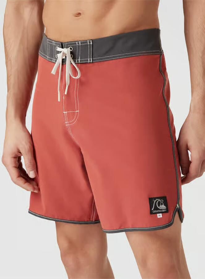 Quiksilver Zwembroek met labelpatch model 'ORIGINAL SCALLOP'