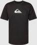 Quiksilver T-shirt met labelprint model 'SOLID STREAK' - Thumbnail 1