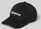 Rabanne Baseballpet met labelstitching