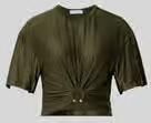 Rabanne Blousetop van viscosemix met cut-out