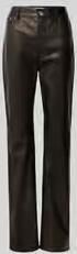 Rabanne Broek van imitatieleer in leerlook