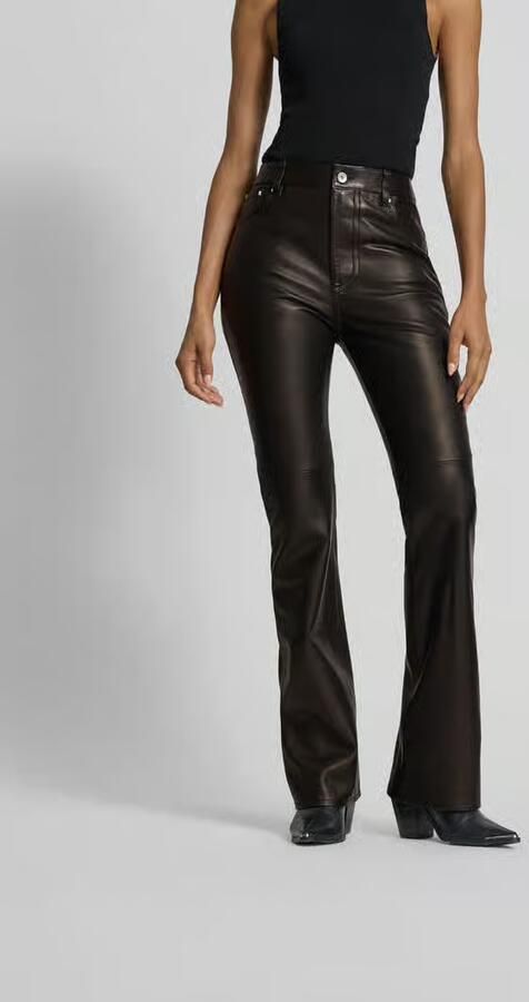Rabanne Broek van imitatieleer in leerlook - Foto 3