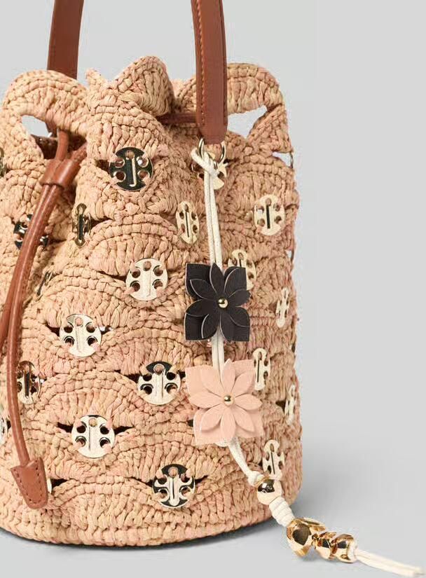 Rabanne Bucket tas in vlechtlook