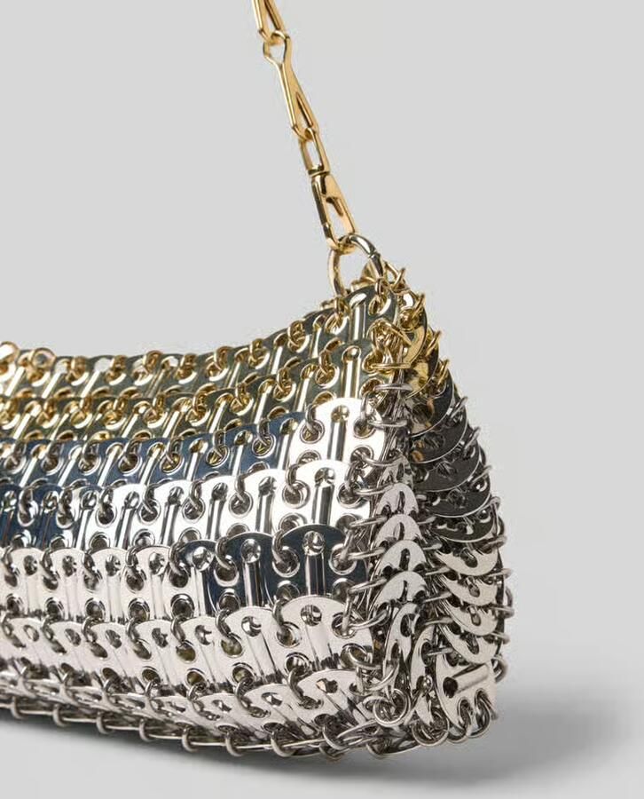 Rabanne Clutch in ketting-look