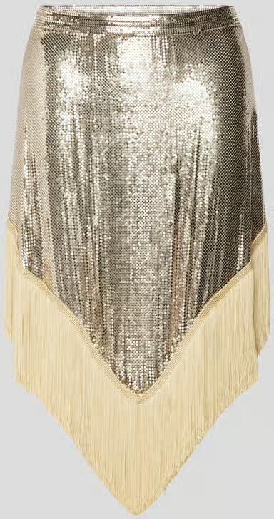 Rabanne Knie-lange rok in metallic - Foto 2