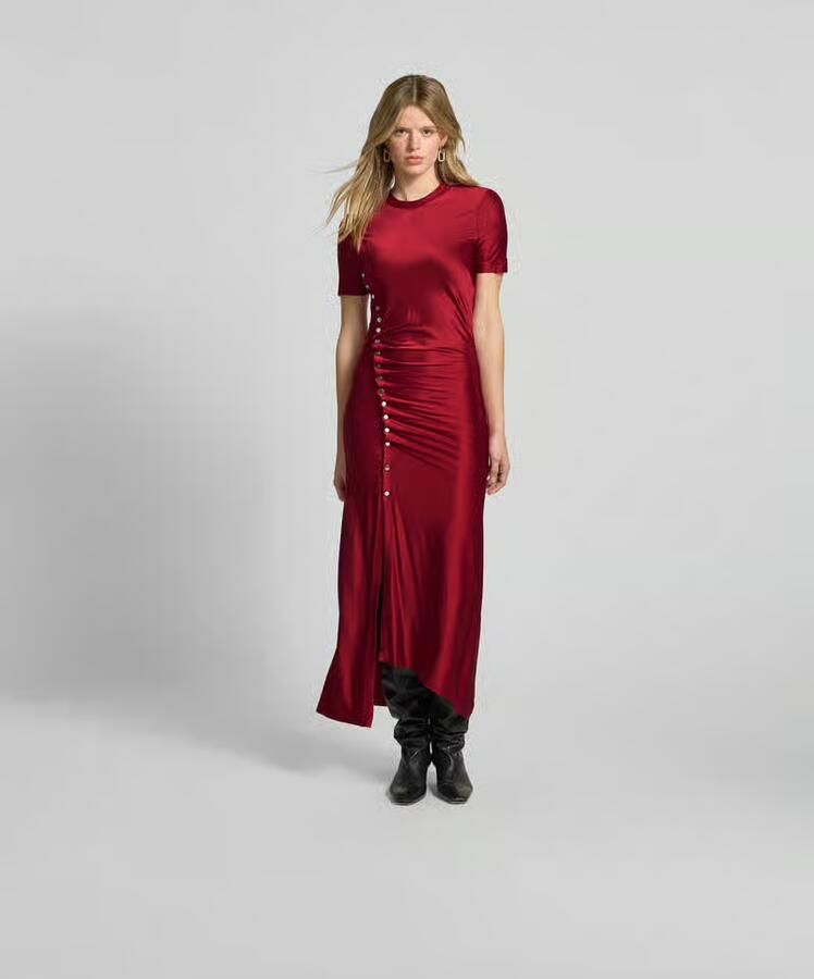 Rabanne Maxi-jurk met plooien - Foto 2