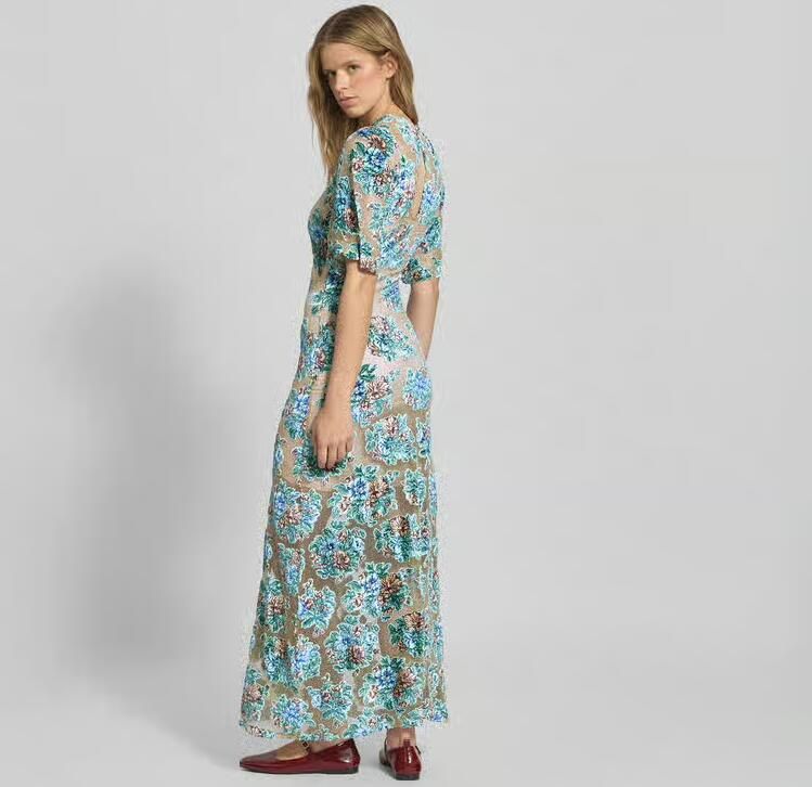 Rabanne Maxi-jurk met ronde hals - Foto 2